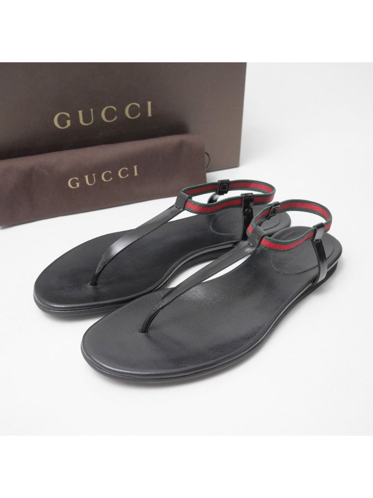 Gucci Sandals 37 Web Line Thong